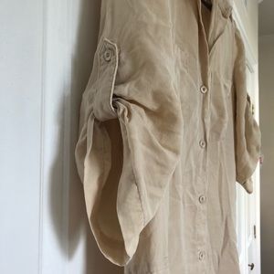 Cloth and Stone tan Shirt Dress
